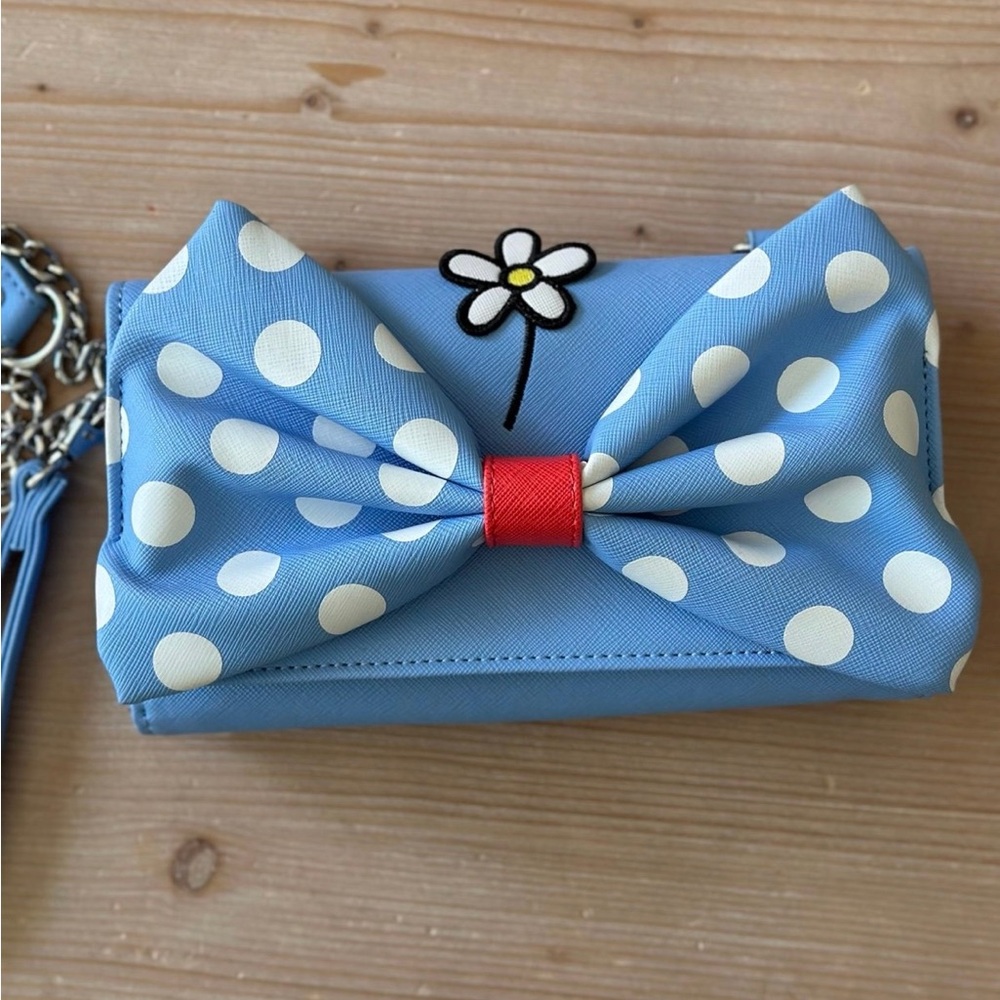Loungefly x Disney Positively Minnie Mouse Polka Dot Crossbody Wristlet